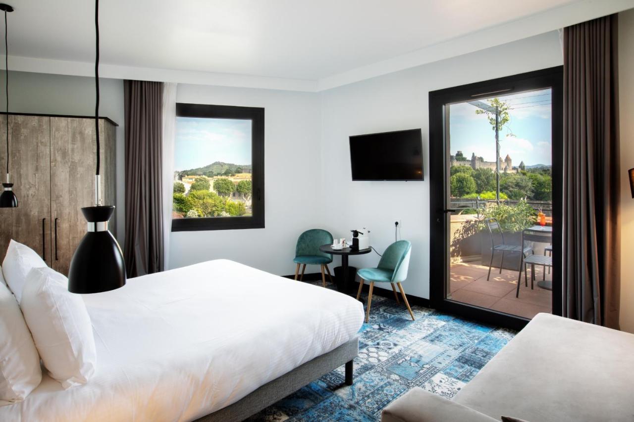 Sowell Hotels Les Chevaliers Carcassonne Bagian luar foto